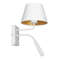 Sieninis šviestuvas ARDEN 1xE27/60W+1xG9/8W/230V balta/auksas