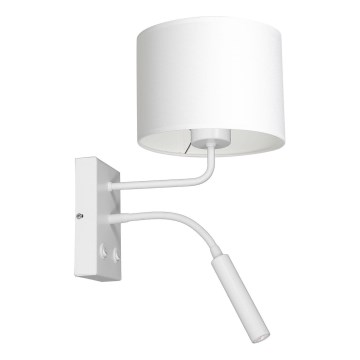 Sieninis šviestuvas ARDEN 1xE27/60W+1xG9/8W/230V balta