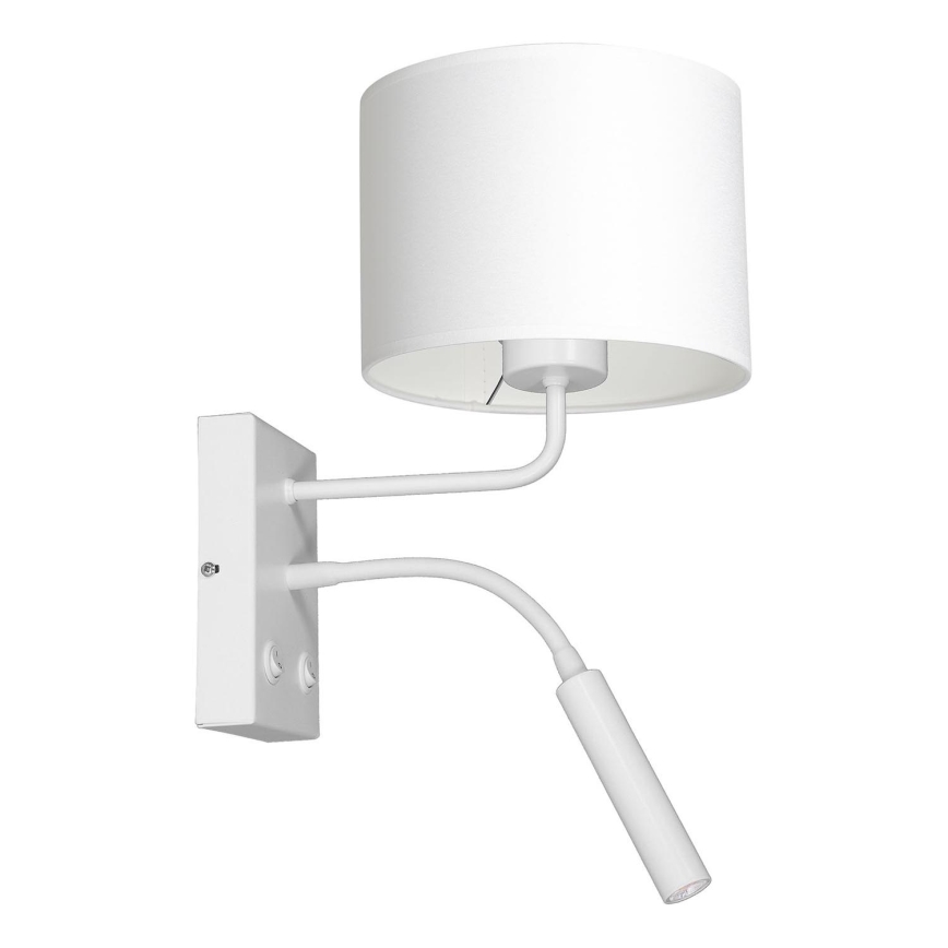 Sieninis šviestuvas ARDEN 1xE27/60W+1xG9/8W/230V balta
