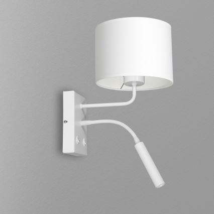 Sieninis šviestuvas ARDEN 1xE27/60W+1xG9/8W/230V balta