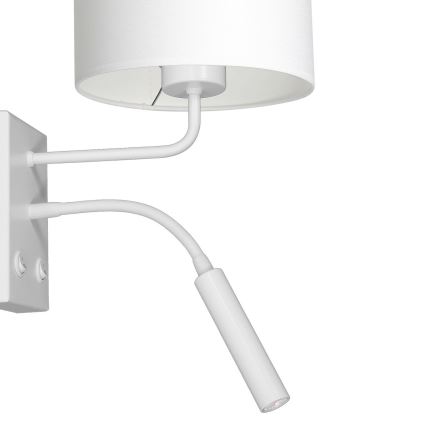 Sieninis šviestuvas ARDEN 1xE27/60W+1xG9/8W/230V balta