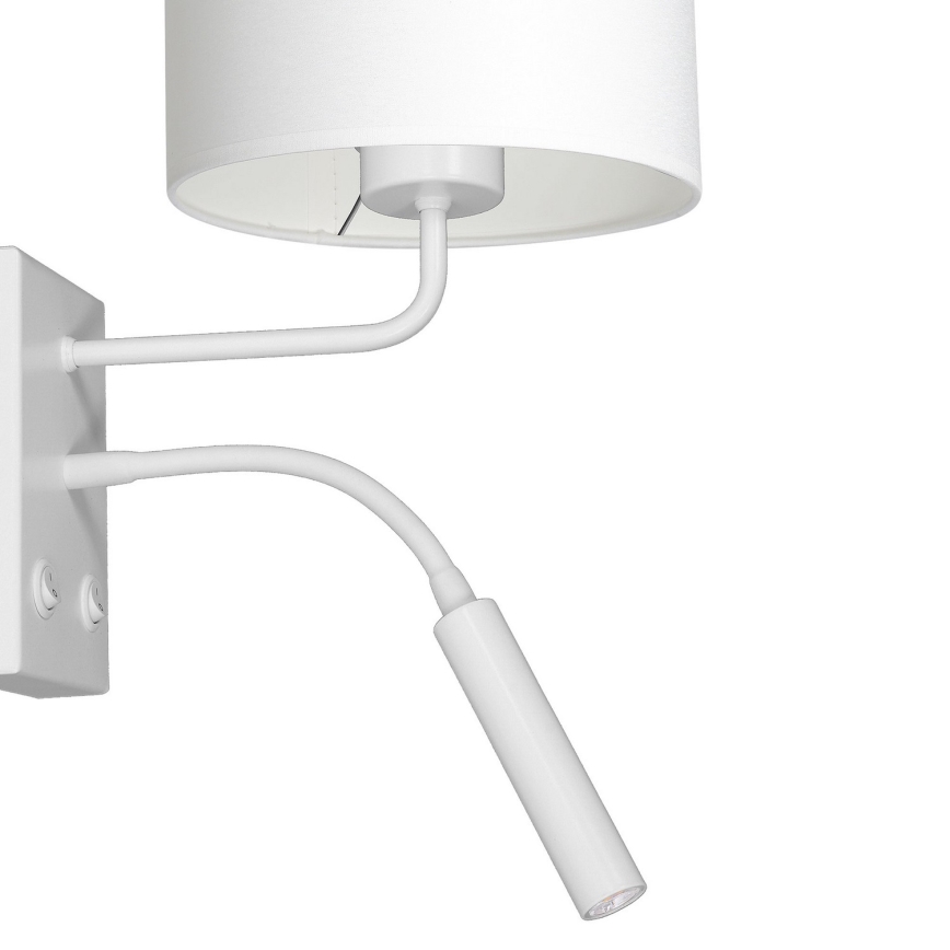 Sieninis šviestuvas ARDEN 1xE27/60W+1xG9/8W/230V balta