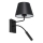Sieninis šviestuvas ARDEN 1xE27/60W+1xG9/8W/230V juoda/balta