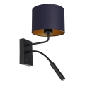 Sieninis šviestuvas ARDEN 1xE27/60W+1xG9/8W/230V mėlyna