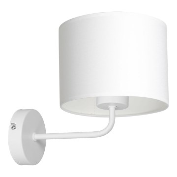 Sieninis šviestuvas ARDEN 1xE27/60W/230V balta
