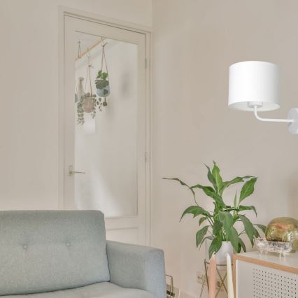 Sieninis šviestuvas ARDEN 1xE27/60W/230V balta