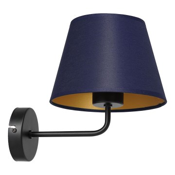 Sieninis šviestuvas ARDEN 1xE27/60W/230V violetinė/auksinė