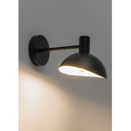 Sieninis šviestuvas ARTIS 1xE14/40W/230V juoda