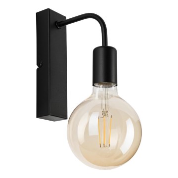 Sieninis šviestuvas ASTRID 1xE27/60W/230V matinė juoda