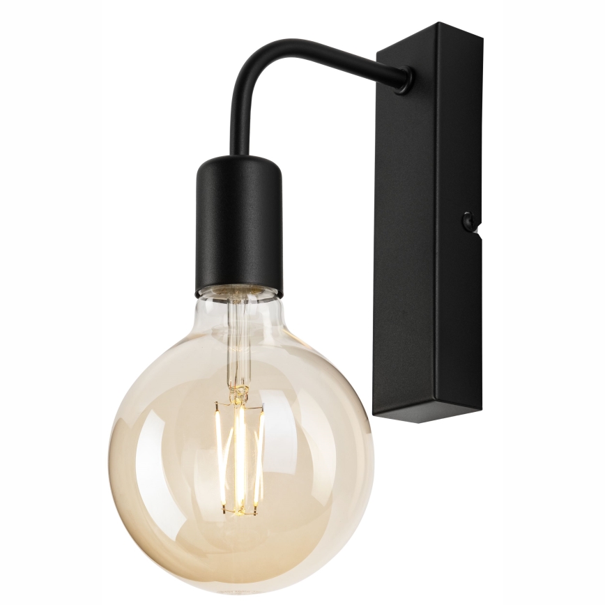 Sieninis šviestuvas ASTRID 1xE27/60W/230V matinė juoda