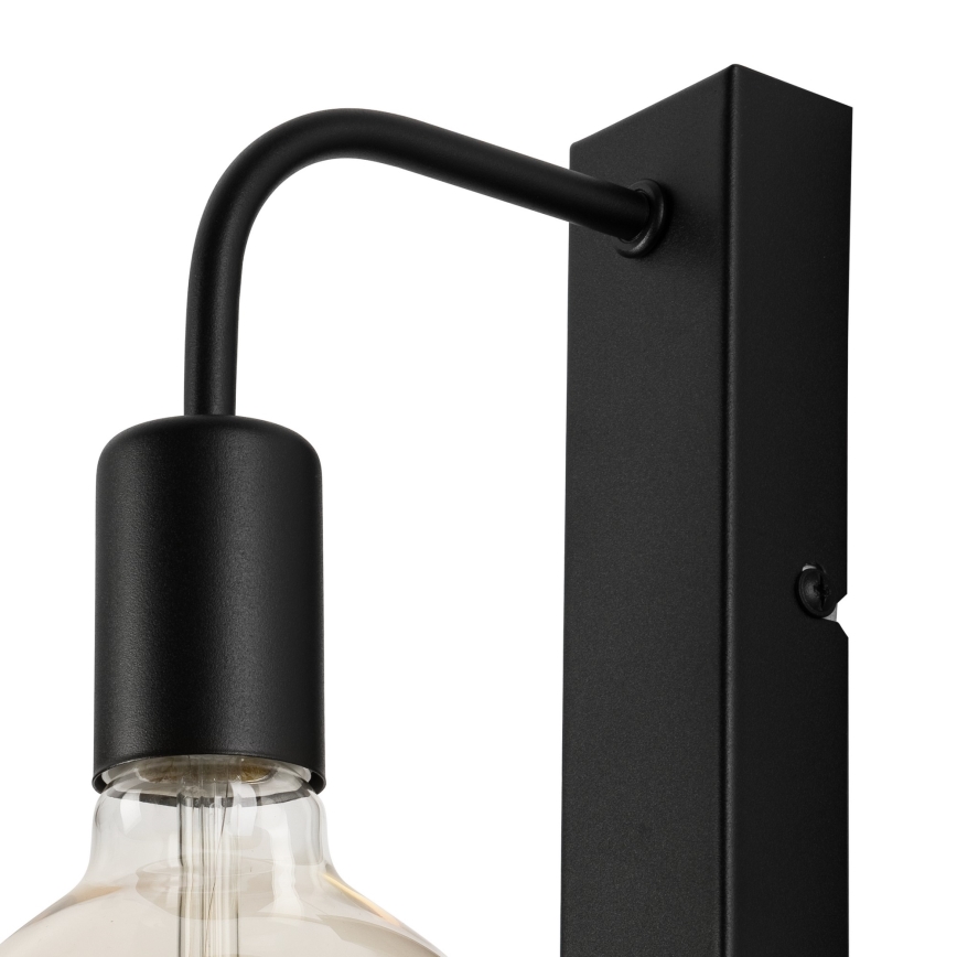 Sieninis šviestuvas ASTRID 1xE27/60W/230V matinė juoda