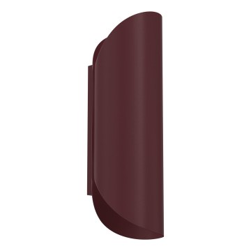 Sieninis šviestuvas BARBOS 2xG9/8W/230V bordo