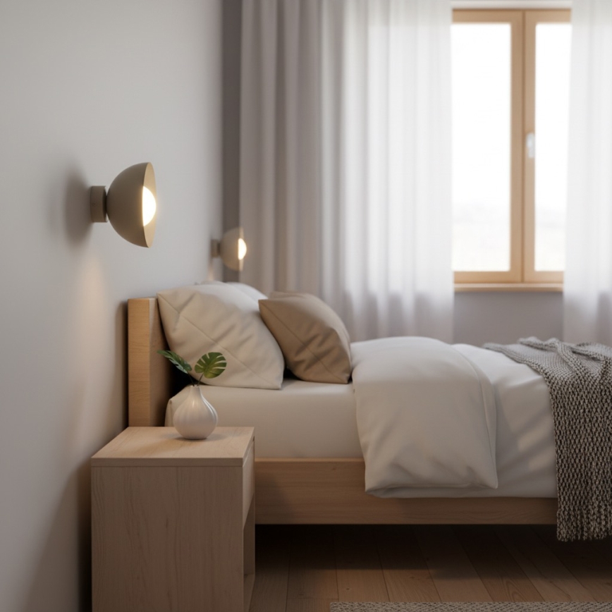 Sieninis šviestuvas BIBI 1xG9/8W/230V smėlio spalvos