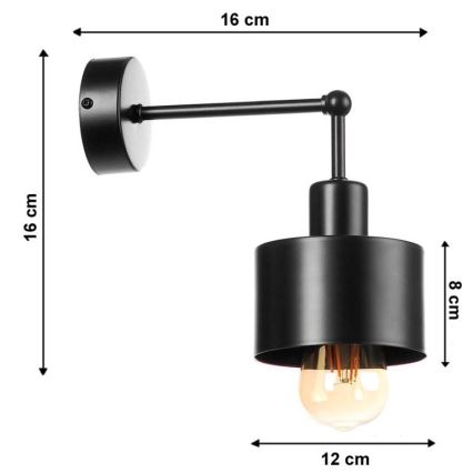 Sieninis šviestuvas BODO 1xE27/60W/230V