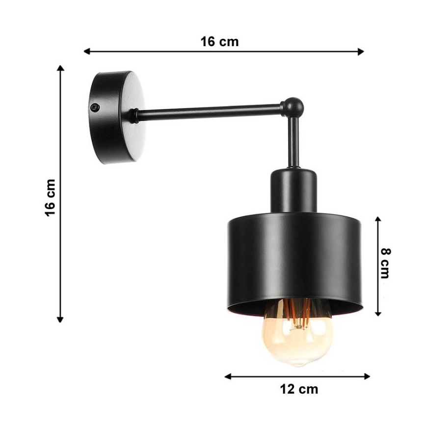 Sieninis šviestuvas BODO 1xE27/60W/230V