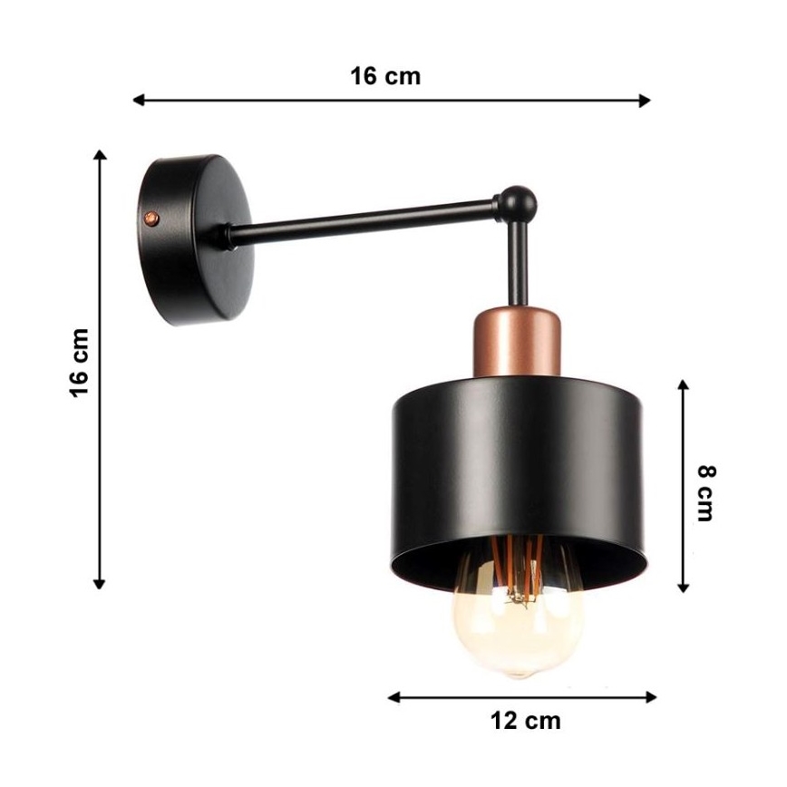 Sieninis šviestuvas BODO 1xE27/60W/230V