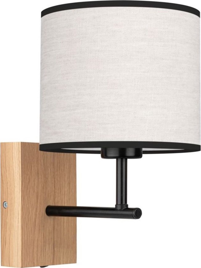 Sieninis šviestuvas BOHO 1xE27/25W/230V ąžuolas