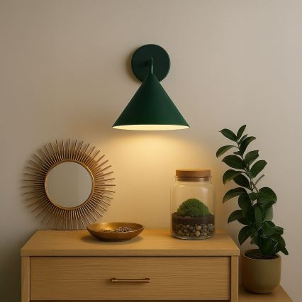 Sieninis šviestuvas CAPITAL 1xGX53/15W/230V žalias