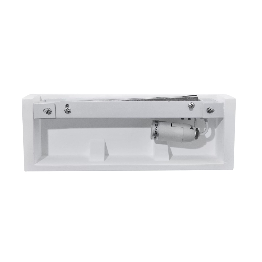 Sieninis šviestuvas CEGIELKA 1xE14/12W/230V gipsas/balta