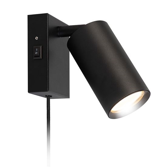 Sieninis šviestuvas CELE 1xGU10/30W/230V juodas