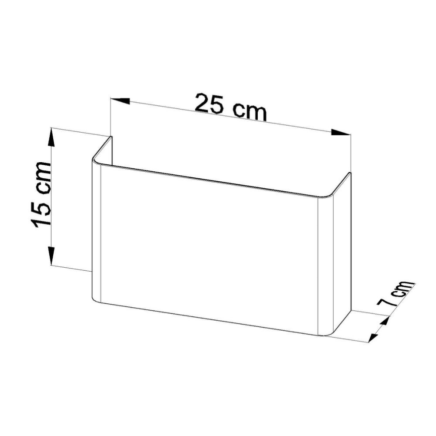 Sieninis šviestuvas COPERTURA 2xG9/40W/230V balta