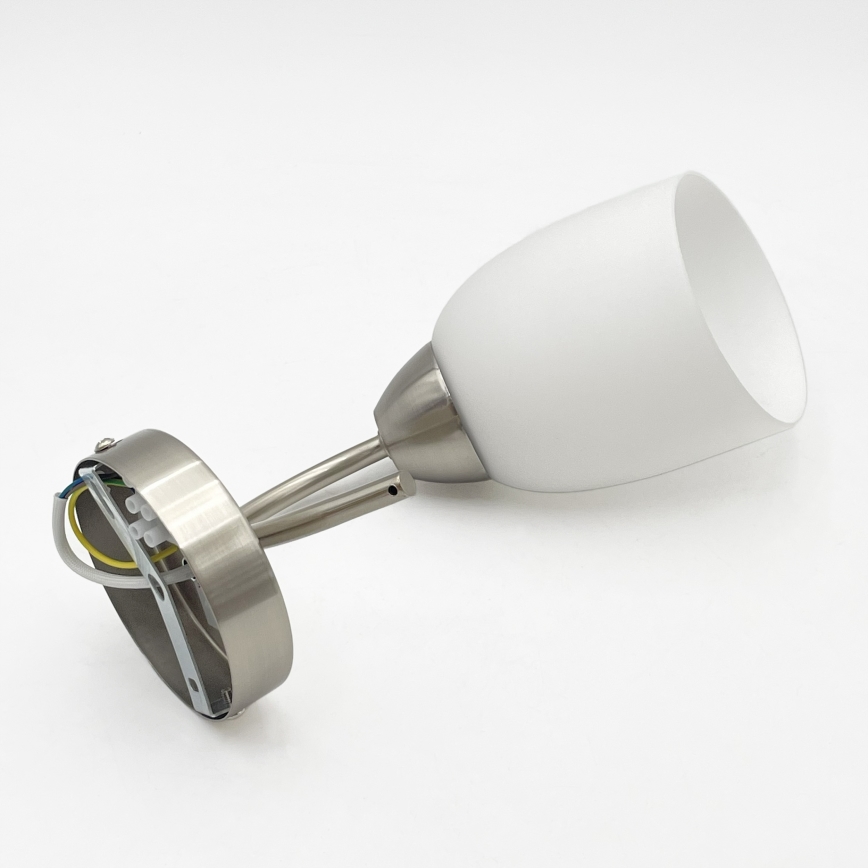 Sieninis šviestuvas DONNA 1xE27/60W/230V nikelis