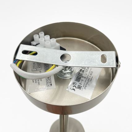 Sieninis šviestuvas DONNA 1xE27/60W/230V nikelis