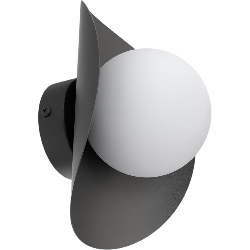 Sieninis šviestuvas FIERO 1xG9/8W/230V juodas