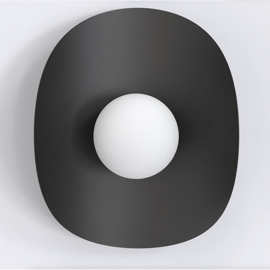 Sieninis šviestuvas FIERO 1xG9/8W/230V juodas