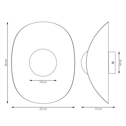 Sieninis šviestuvas FIERO 1xG9/8W/230V smėlio spalvos