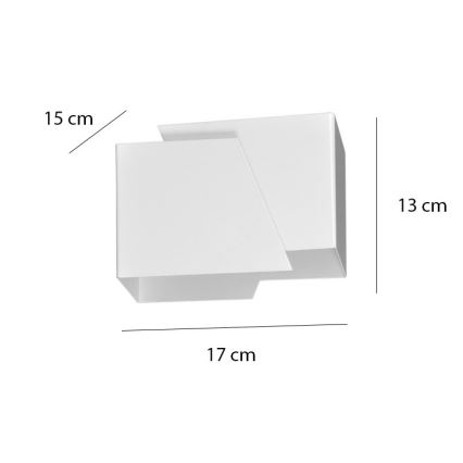 Sieninis šviestuvas FROST 1xG9/8W/230V balta