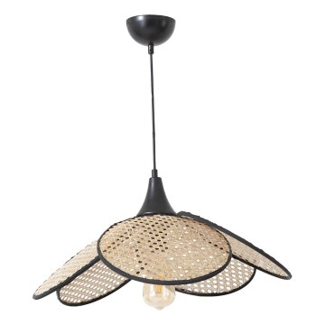Sieninis šviestuvas FUME 1xE27/40W/230V skersmuo 45 cm juodas/beige