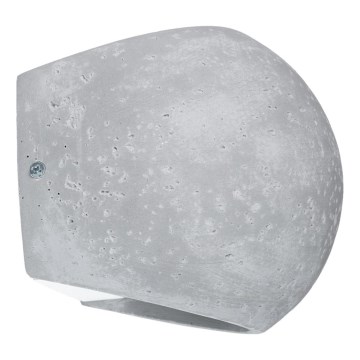 Sieninis šviestuvas GLOBE 2xG9/8W/230V betoninis/pilkas