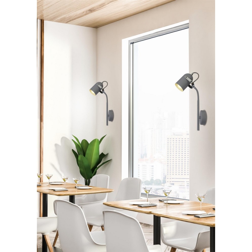 Sieninis šviestuvas GRAY 1xE14/40W/230V