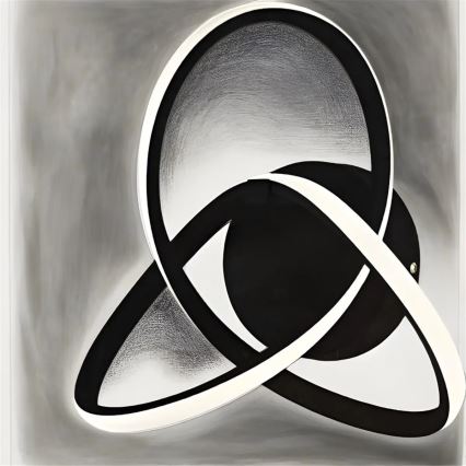 Sieninis šviestuvas INDIGO LED/14W/230V, juodas