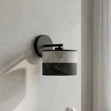 Sieninis šviestuvas KARBON 1xE27/15W/230V juoda/pilka