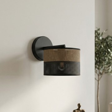 Sieninis šviestuvas KARBON 1xE27/15W/230V juoda/ruda