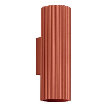 Sieninis šviestuvas KARBON 2xGU10/10W/230V raudona