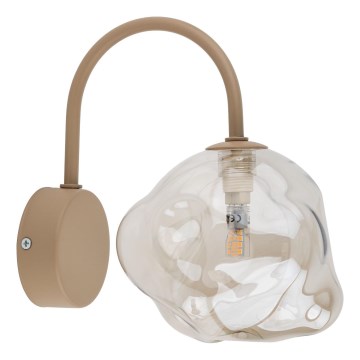 Sieninis šviestuvas LAVA 1xG9/8W/230V smėlinė/dūminė smėlinė