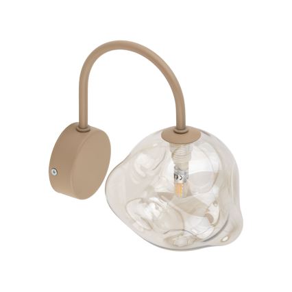 Sieninis šviestuvas LAVA 1xG9/8W/230V smėlinė/dūminė smėlinė