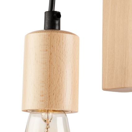 Sieninis šviestuvas LEON 1xE27/60W/230V bukas - FSC sertifikuota