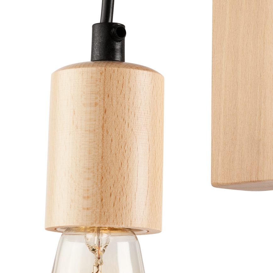 Sieninis šviestuvas LEON 1xE27/60W/230V bukas - FSC sertifikuota