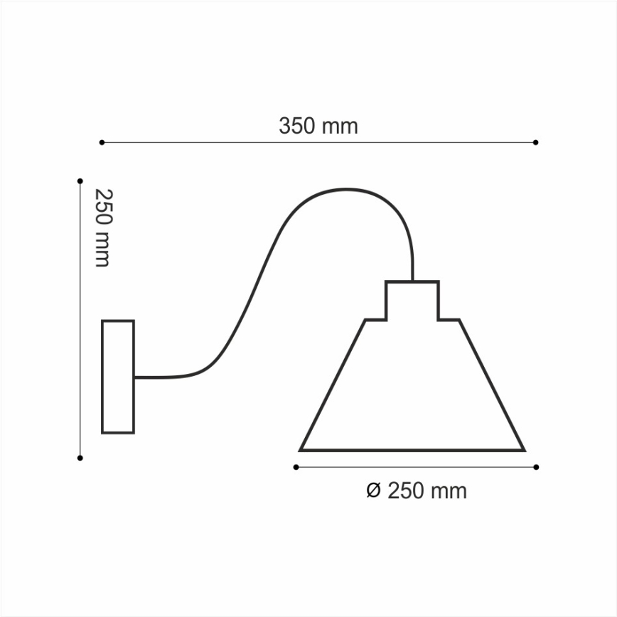 Sieninis šviestuvas LOFT 1xE14/40W/230V
