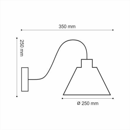 Sieninis šviestuvas LOFT 1xE14/40W/230V