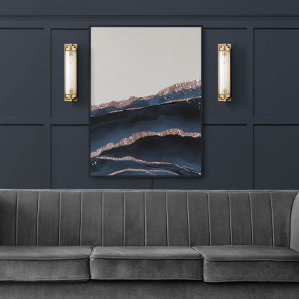 Sieninis šviestuvas LORENZO 2xE14/40W/230V auksinis