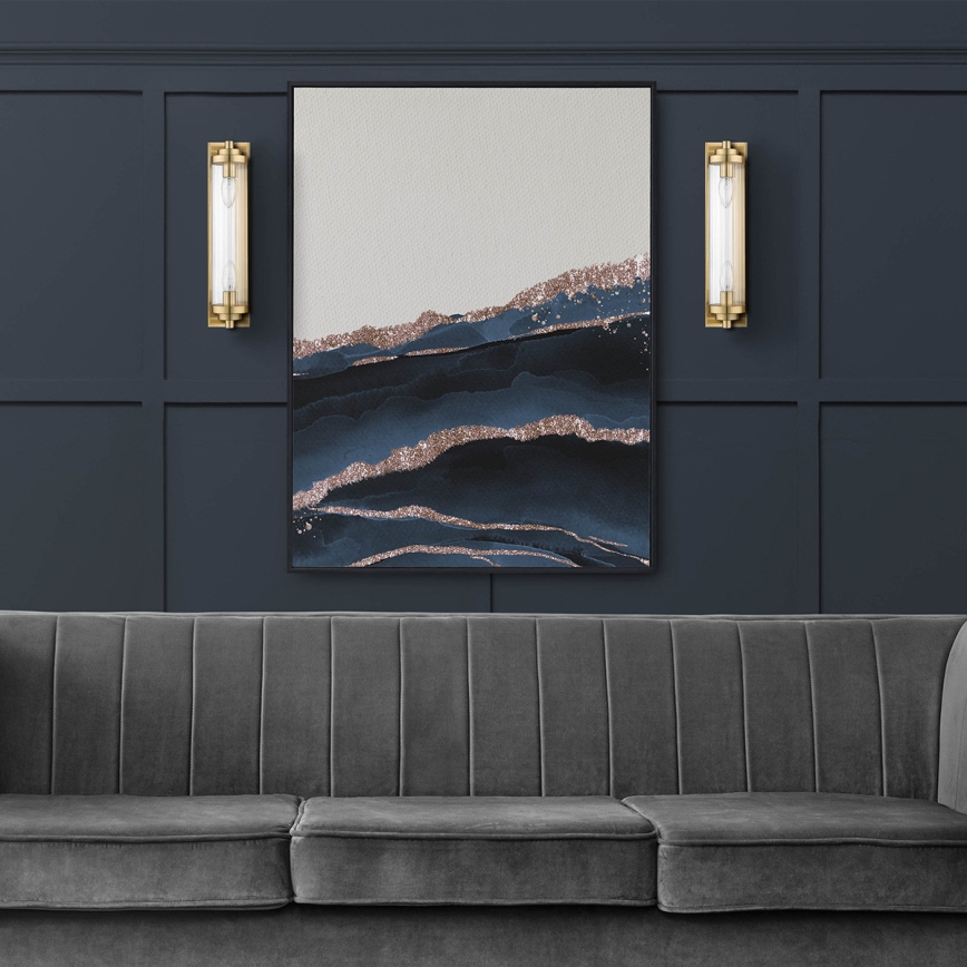 Sieninis šviestuvas LORENZO 2xE14/40W/230V auksinis