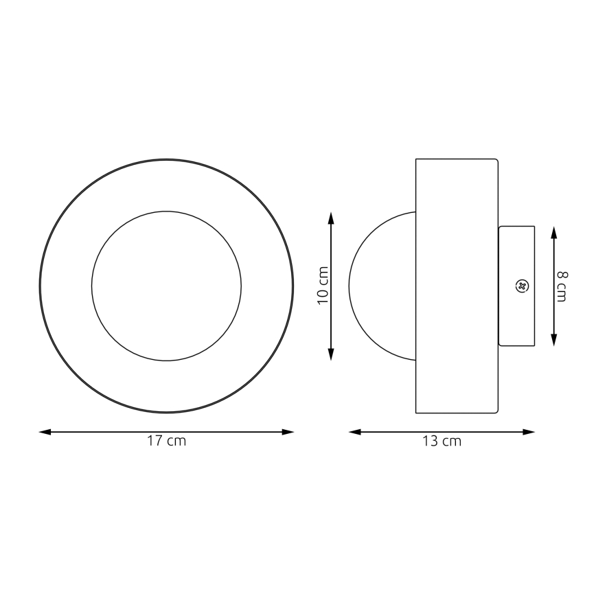 Sieninis šviestuvas LULU 1xG9/8W/230V oranžinis