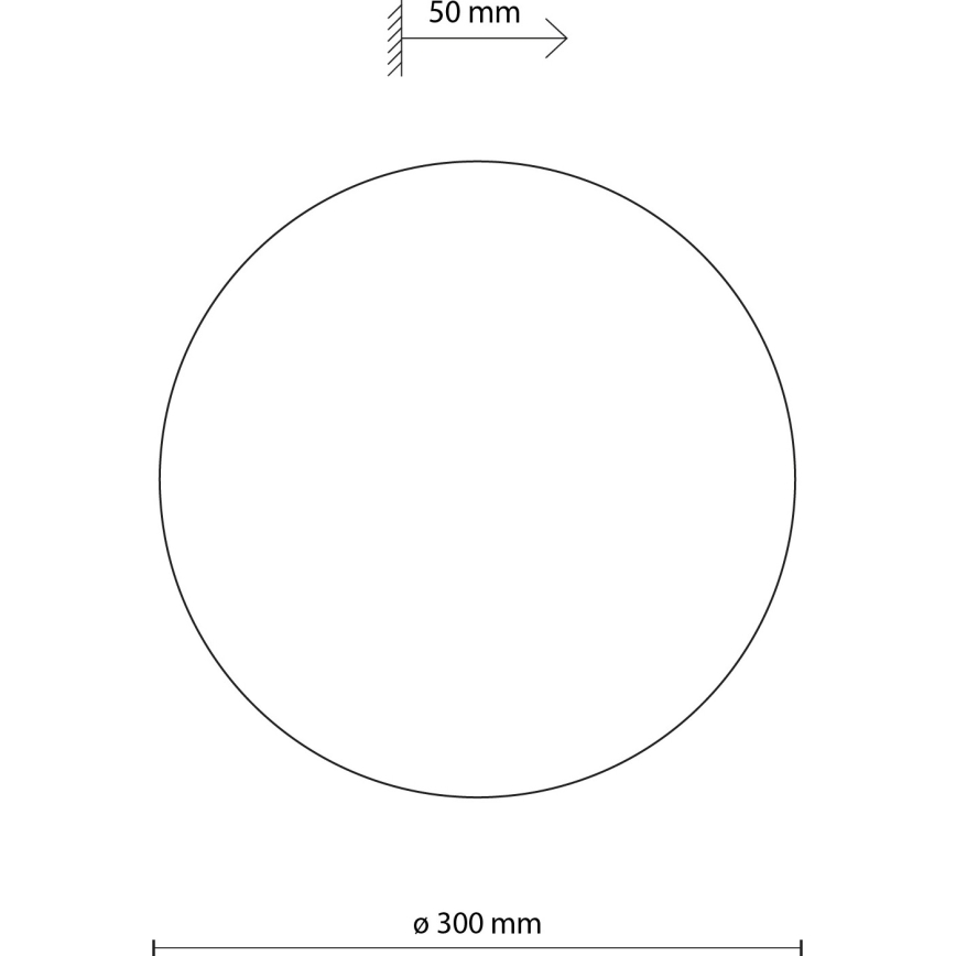 Sieninis šviestuvas LUNA 3xG9/8W/230V diametras 30 cm smėlio spalva