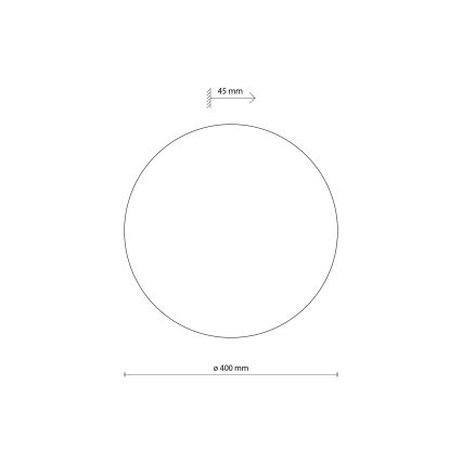 Sieninis šviestuvas LUNA 4xG9/8W/230V diametras 40 cm juoda