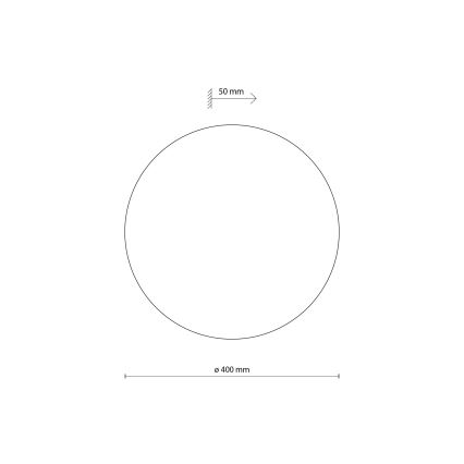 Sieninis šviestuvas LUNA 4xG9/8W/230V diametras 40 cm ruda
